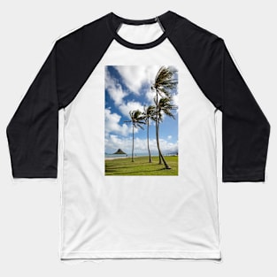 Palm Trees in the Wind Baseball T-Shirt